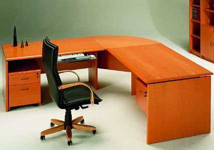 mesa de madera con ala lateral